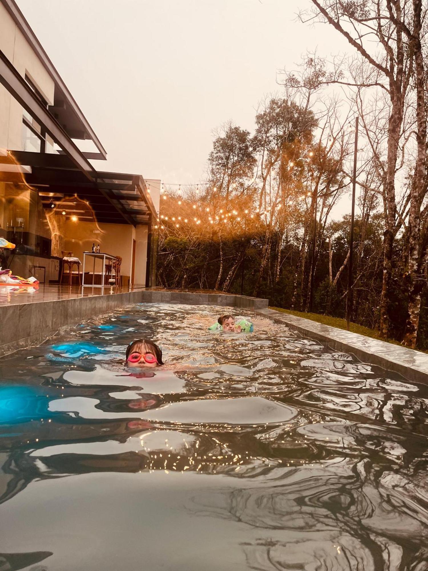 Paraiso Em Rancho Queimado Com Piscina Aquecida Luaran gambar